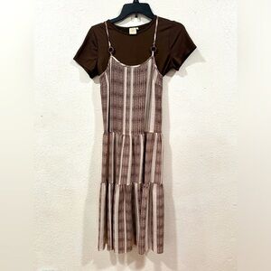 Small  Teen Dress Brown